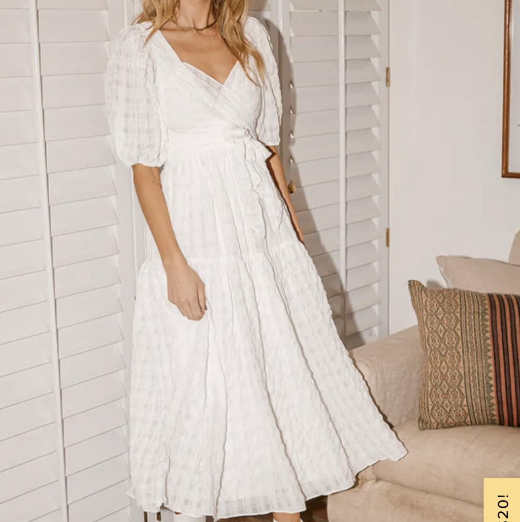 Lulu's White Maxi Dress
